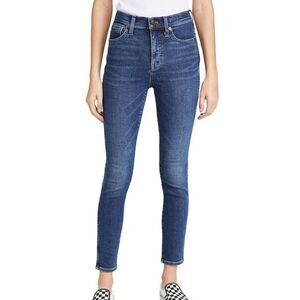 Madewell Womens 10" High Rise Skinny Jeans Sz 27*x27 Stretch Medium Blue Wash